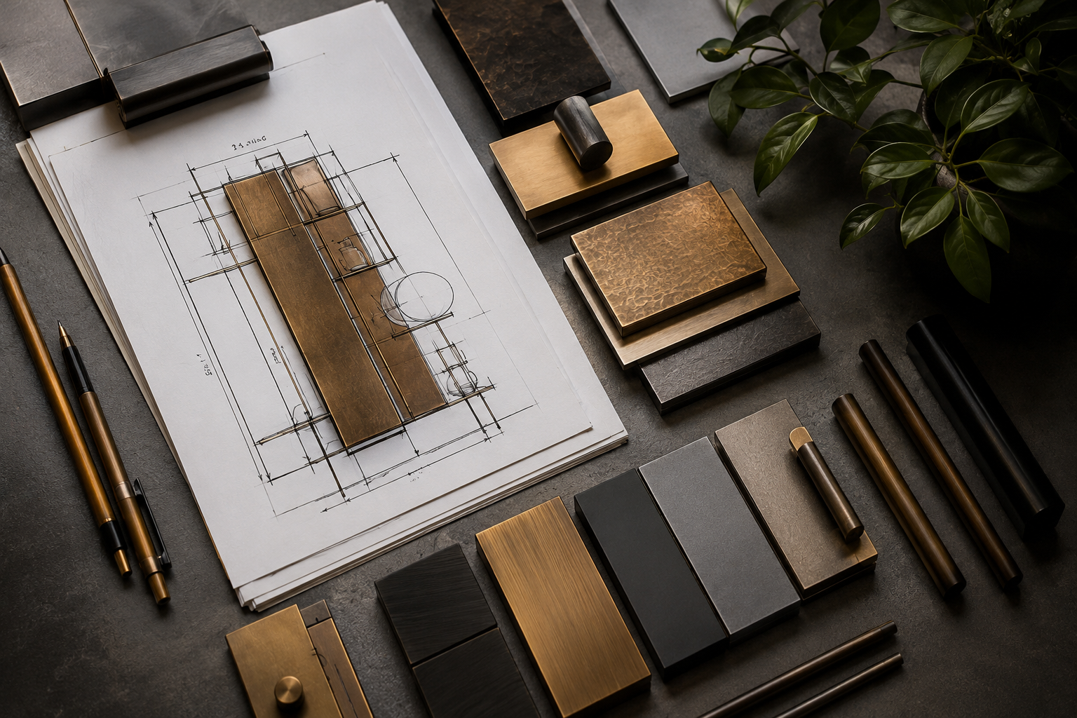 Design process and material boards